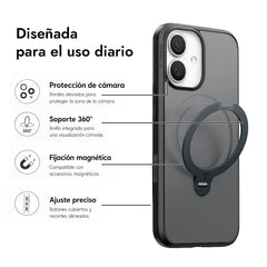 TORRAS Funda Ostand Spin Series iPhone 17 Negro