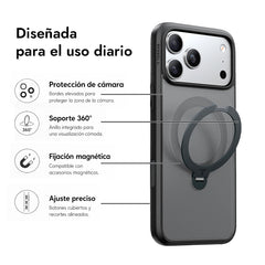 TORRAS Funda Ostand Spin Series iPhone 17 Pro Max Negro