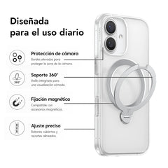 TORRAS Funda Ostand Spin Series iPhone 17 Transparente