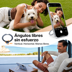 TORRAS Funda Ostand Spin Series con Soporte para iPhone 17 Compatible con MagSafe, Transparente