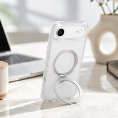 TORRAS Funda Ostand Spin Series con Soporte para iPhone Air Compatible con MagSafe, Transparente