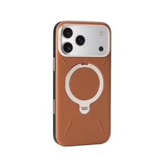 TORRAS Funda Ostand Spin VegSkin Series iPhone 17 Pro Max Marrón
