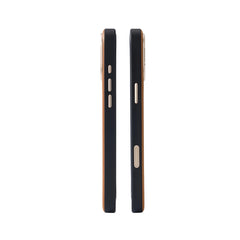 TORRAS Funda Ostand Spin VegSkin Series con Soporte para iPhone 17 Pro Compatible con MagSafe, Marrón