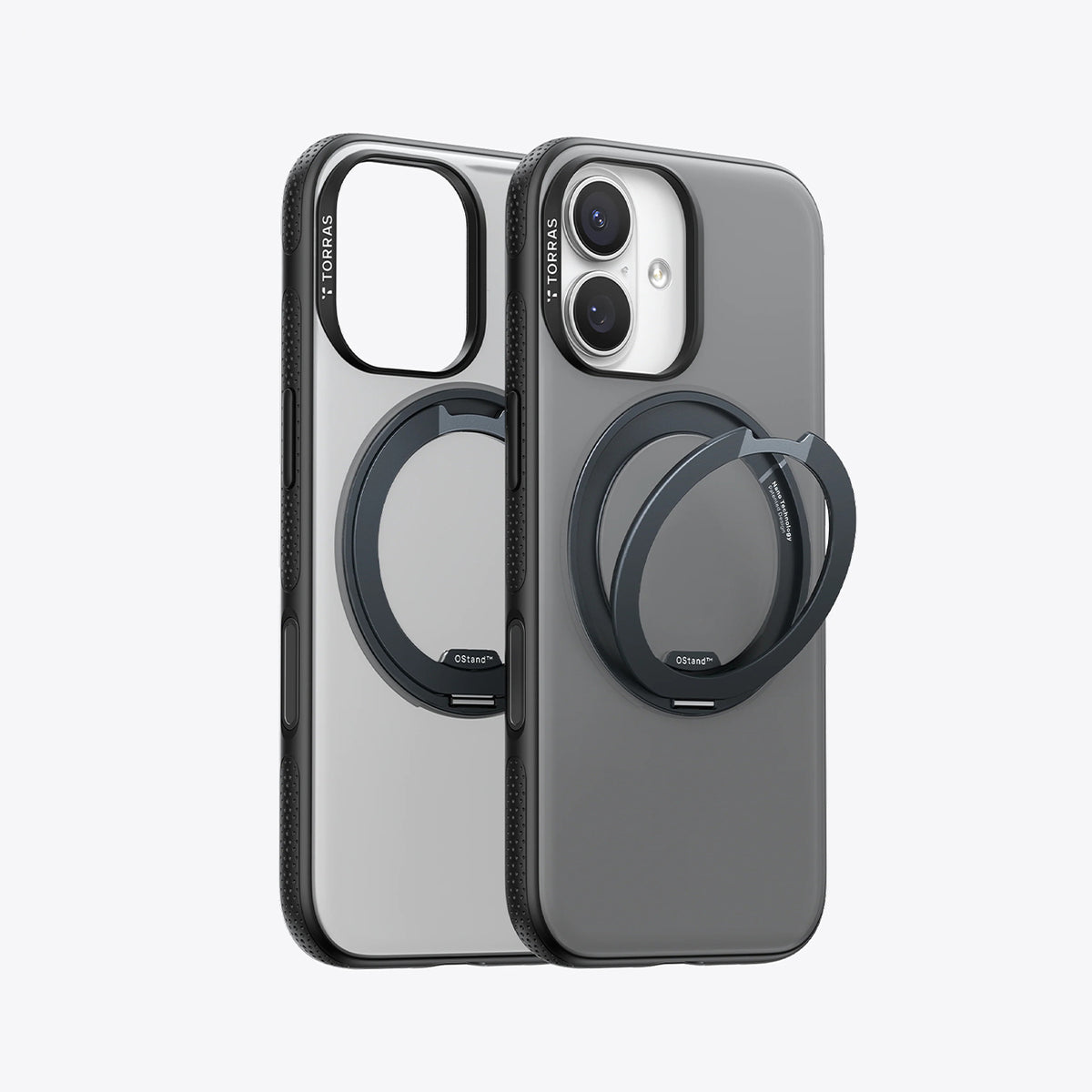 TORRAS Funda Ostand R Fitness Series con Soporte para iPhone 17 Compatible con MagSafe, Negro