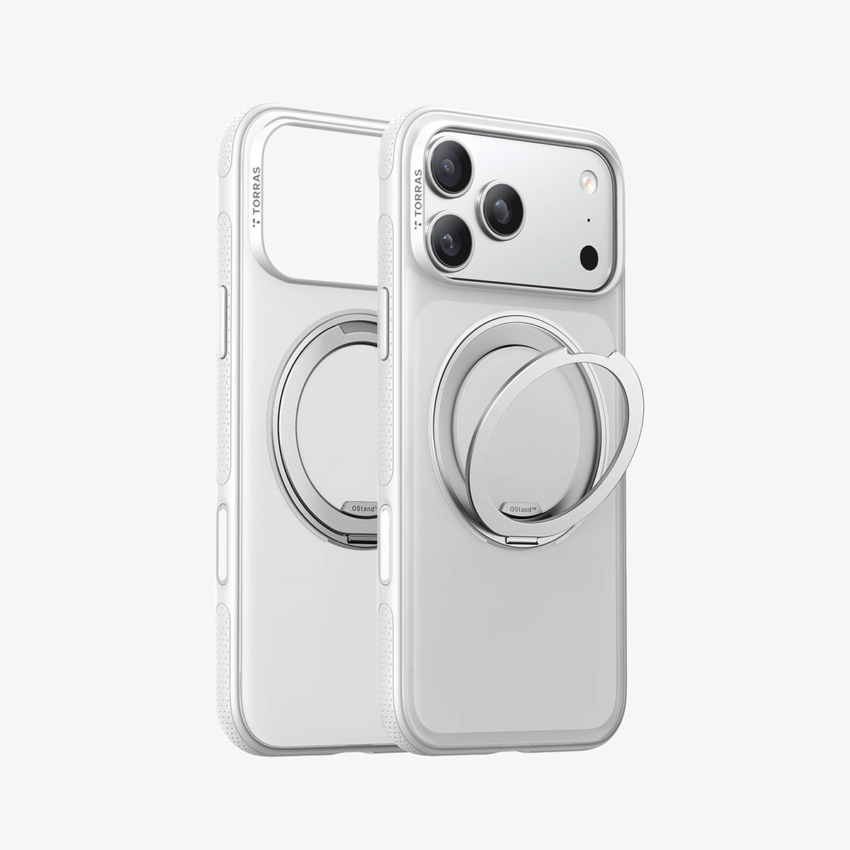 TORRAS Funda Ostand R Fitness Series con Soporte para iPhone 17 Pro/18 Pro Compatible con MagSafe, Transparente