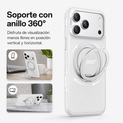 TORRAS Funda Ostand R Fitness Series con Soporte para iPhone 17 Pro Max Compatible con MagSafe, Transparente