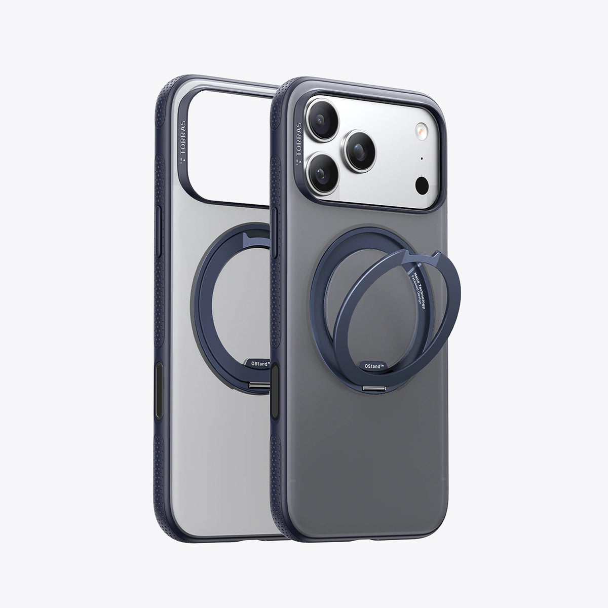 TORRAS Funda Ostand R Fitness Series con Soporte para iPhone 17 Pro Max/18 Pro Max Compatible con MagSafe, Azul Marino