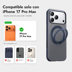 TORRAS Funda Ostand R Fitness Series con Soporte para iPhone 17 Pro Max Compatible con MagSafe, Azul Marino
