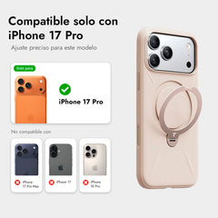 TORRAS Funda Ostand Spin Softune Series iPhone 17 Pro Dessert Gold