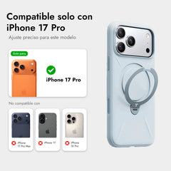 TORRAS Funda Ostand Spin Softune Series iPhone 17 Pro Azul Bebé
