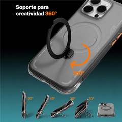 TORRAS Funda Ostand Spin Air Series iPhone 16 Pro Max Shadow Black