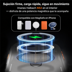 TORRAS Funda Ostand Spin Air Series iPhone 16 Pro Max Shadow Black