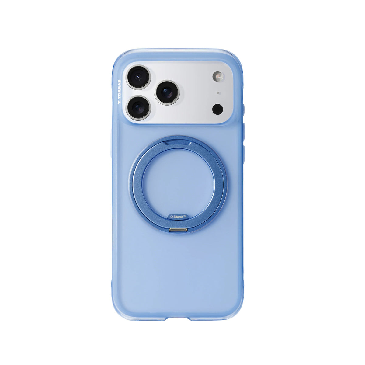 TORRAS Funda O3 Air con Soporte Giratorio para iPhone 17 Pro/18 Pro Compatible con MagSafe, Azul Island