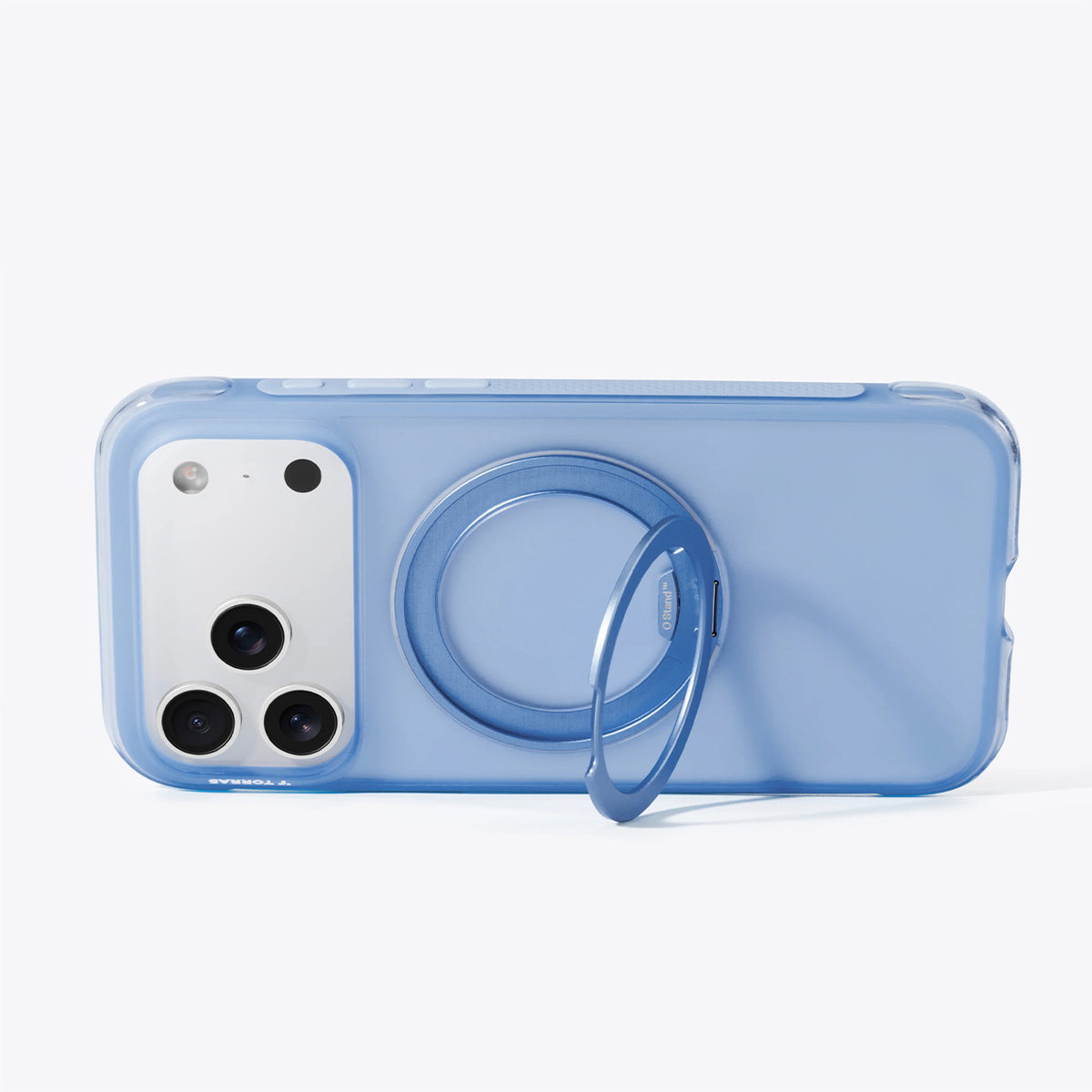TORRAS Funda O3 Air con Soporte Giratorio para iPhone 17 Pro Max/18 Pro Max Compatible con MagSafe, Azul Island