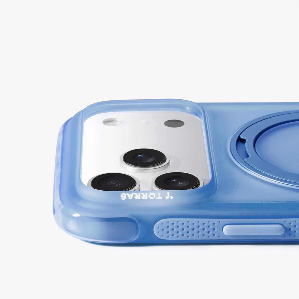 TORRAS Funda O3 Air con Soporte Giratorio para iPhone 17 Pro Max/18 Pro Max Compatible con MagSafe, Azul Island