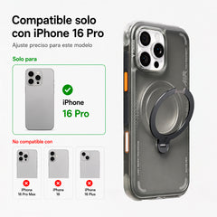 TORRAS Funda Ostand Spin Air Series iPhone 16 Pro Negro