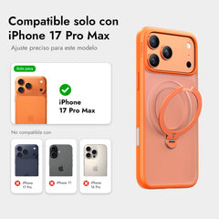 TORRAS Funda Ostand Spin Series iPhone 17 Pro Max Naranja