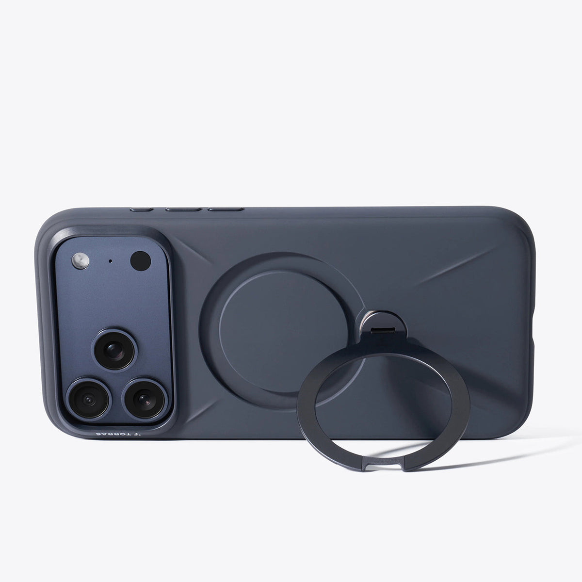 TORRAS Funda Ostand Spin Softune Series con Soporte para iPhone 17 Pro Max/18 Pro Max Compatible con MagSafe, Azul Marino
