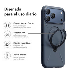 TORRAS Funda Ostand Spin Softune Series iPhone 17 Pro Azul Marino