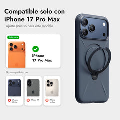 TORRAS Funda Ostand Spin Softune Series iPhone 17 Pro Max Azul Marino