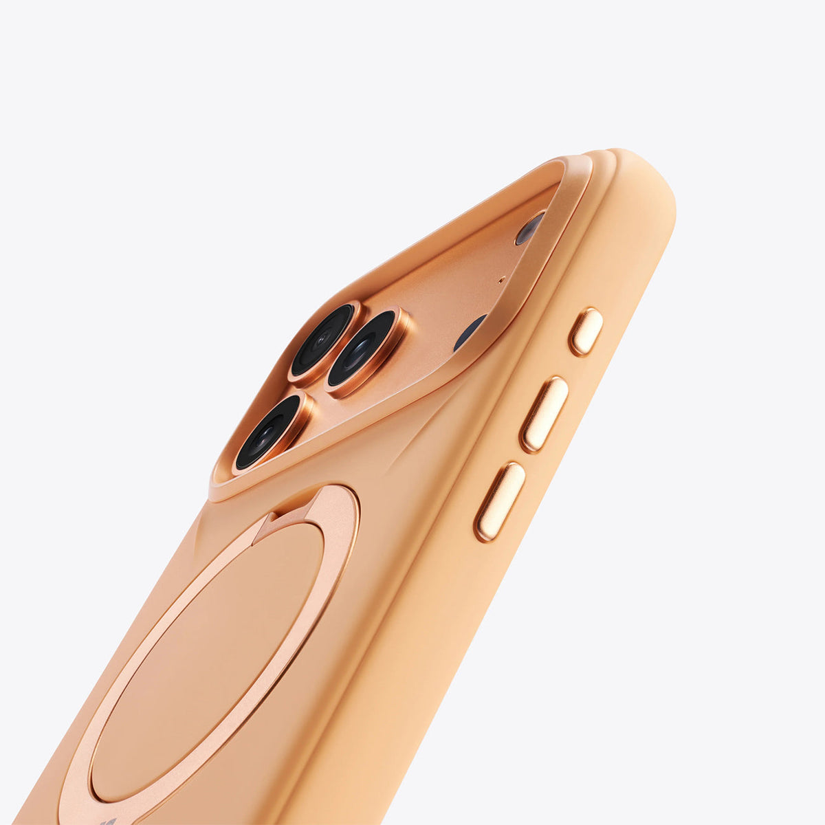 TORRAS Funda Ostand Spin Softune Series con Soporte para iPhone 17 Pro Max/18 Pro Max Compatible con MagSafe, Naranja