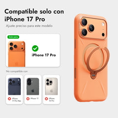 TORRAS Funda Ostand Spin Softune Series iPhone 17 Pro Naranja