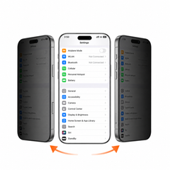 TORRAS Cristal Templado Privacidad con Kit de Alineación Guiada para iPhone 17, Negro