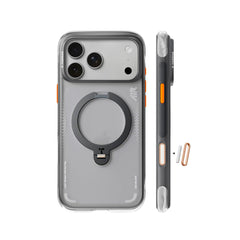 TORRAS Case for iPhone 17 Pro Max - MagSafe Compatible Cover with Ostand Q3 Air Rotatable Stand, Black, Protection and Precise Fit