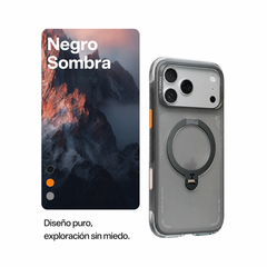 TORRAS Funda Ostand Q3 Air con Soporte Giratorio para iPhone 17 Pro Compatible con MagSafe, Negra