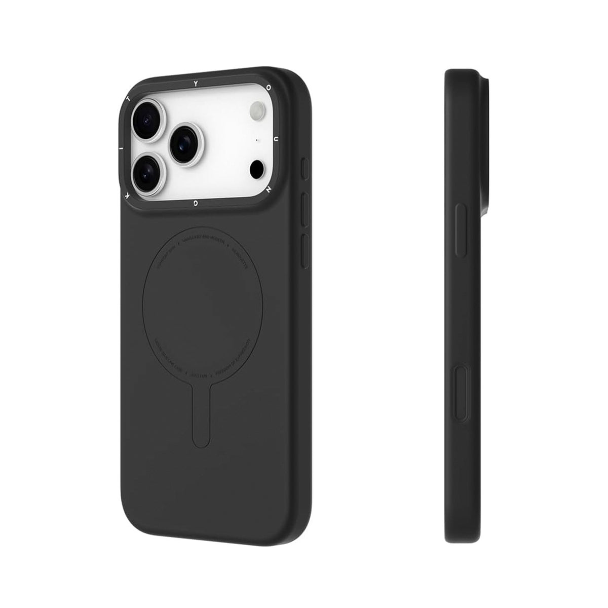 YOUNGKIT Funda Touch para iPhone 17 Pro/18 Pro Compatible con MagSafe, Negro Tinta