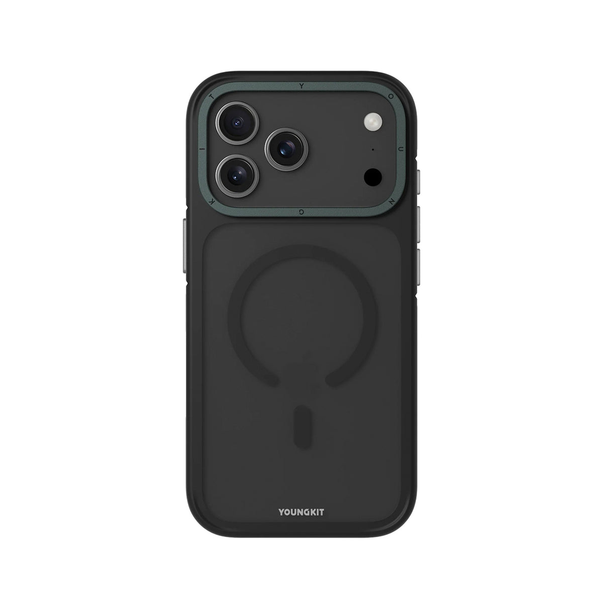 YOUNGKIT Funda Touch para iPhone 17 Pro Max/18 Pro Max Compatible con MagSafe, Negro Tinta
