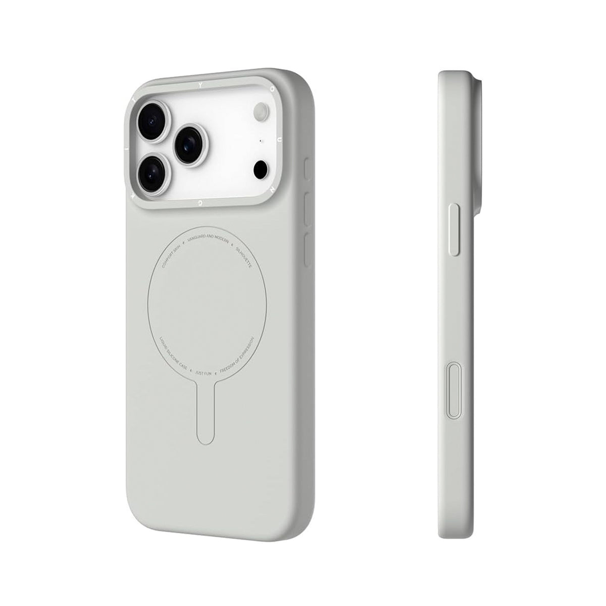 YOUNGKIT Funda Touch para iPhone 17 Pro/18 Pro Compatible con MagSafe, Blanco Nieve