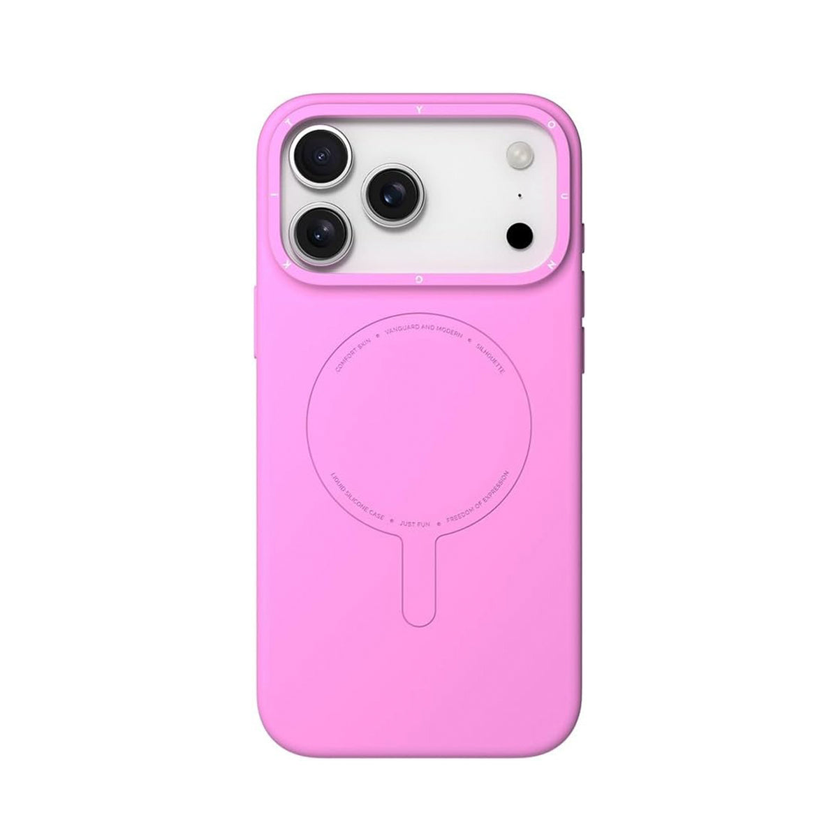 YOUNGKIT Funda Touch para iPhone 17 Pro/18 Pro Compatible con MagSafe, Rosa