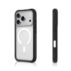 YOUNGKIT Case for iPhone 17 Pro Max – Dynamic II Magnetic Case Clear Black Silicone, Modern Design and Precise Fit