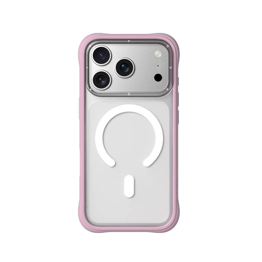 YOUNGKIT Case for iPhone 17 Pro Max – Dynamic II Magnetic Case Transparent Pink Silicone, Modern Design and Precise Fit