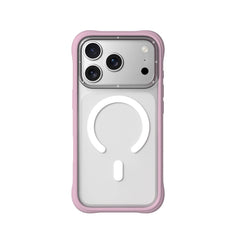 YOUNGKIT Case for iPhone 17 Pro Max – Dynamic II Magnetic Case Transparent Pink Silicone, Modern Design and Precise Fit