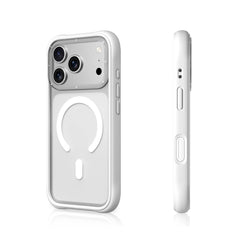 YOUNGKIT Case for iPhone 17 Pro Max – Dynamic II Magnetic Transparent White Silicone Case, Modern Design and Precise Fit