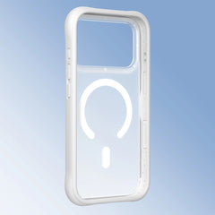 YOUNGKIT Case for iPhone 17 Pro Max – Dynamic II Magnetic Transparent White Silicone Case, Modern Design and Precise Fit