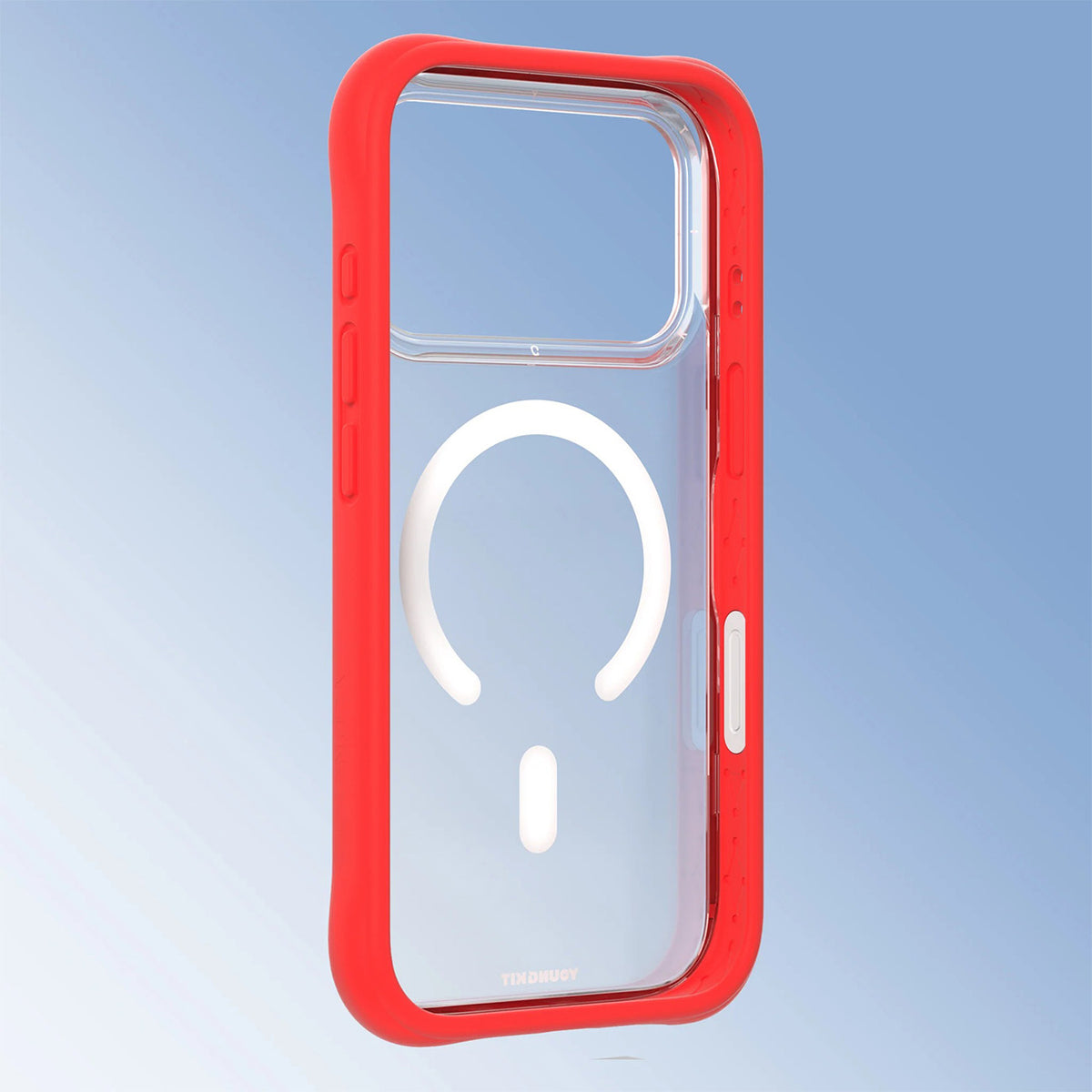 YOUNGKIT Funda Dynamic II para iPhone 17 Pro/18 Pro Compatible con MagSafe, Transparente Roja
