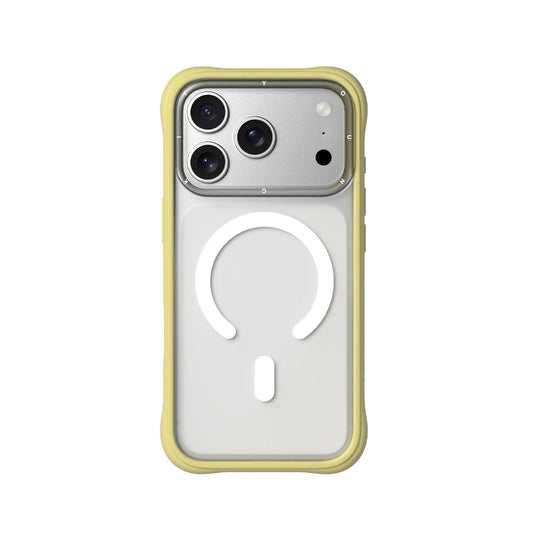 YOUNGKIT Case for iPhone 17 Pro Max – Dynamic II Magnetic Transparent Tulip Yellow Silicone Case, Modern Design and Precise Fit