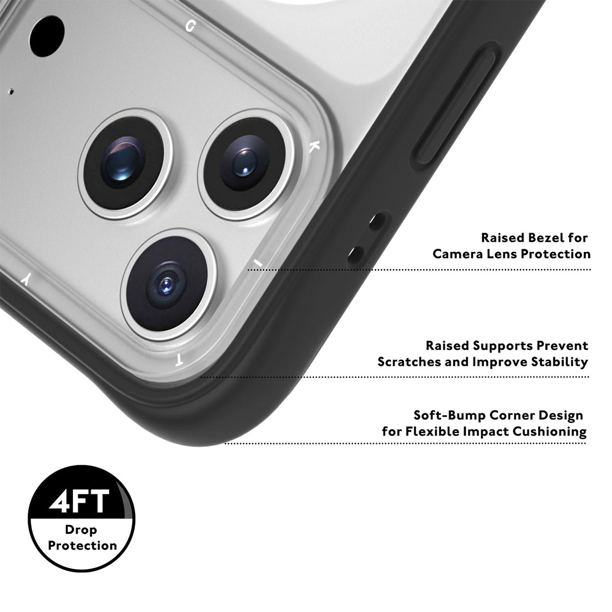 YOUNGKIT Case for iPhone 17 Pro – Dynamic II Magnetic Case Transparent Yellow Tulip Silicone, Modern Design and Precise Fit
