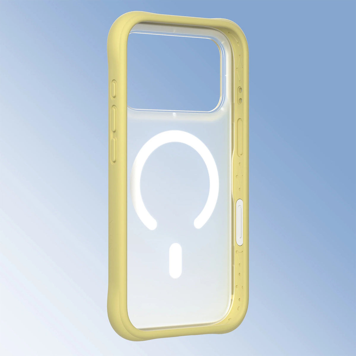 YOUNGKIT Case for iPhone 17 Pro – Dynamic II Magnetic Case Transparent Yellow Tulip Silicone, Modern Design and Precise Fit