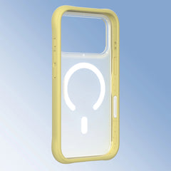 YOUNGKIT Case for iPhone 17 Pro Max – Dynamic II Magnetic Transparent Tulip Yellow Silicone Case, Modern Design and Precise Fit