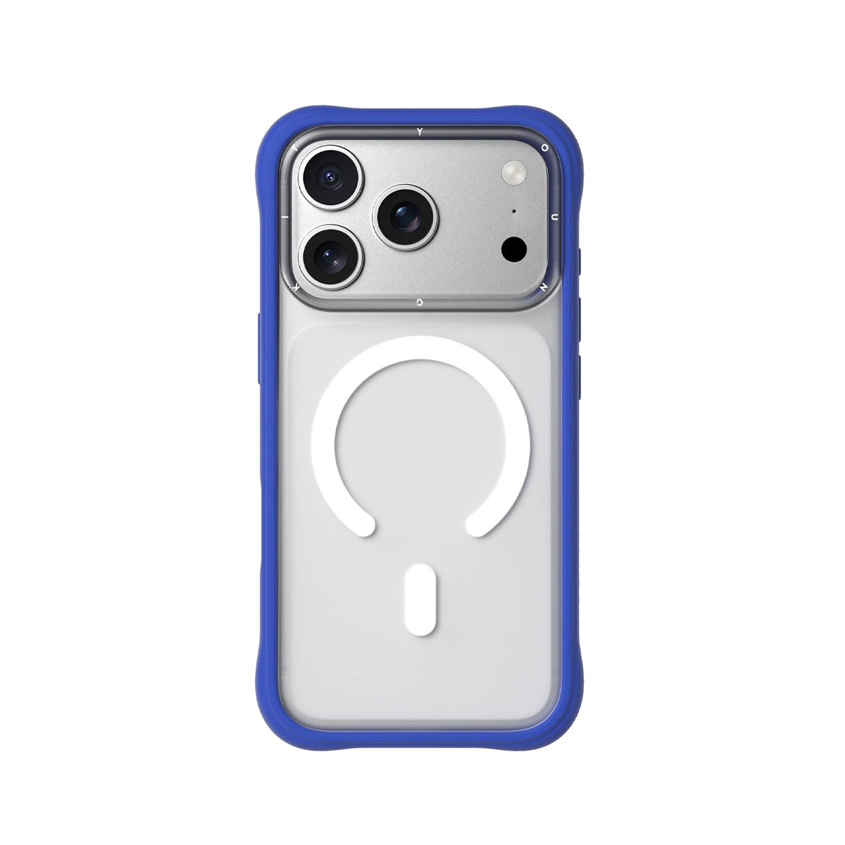 YOUNGKIT Case for iPhone 17 Pro Max - Magnetic Dynamic II Transparent Klein Blue Silicone Case, Modern Design and Precise Fit