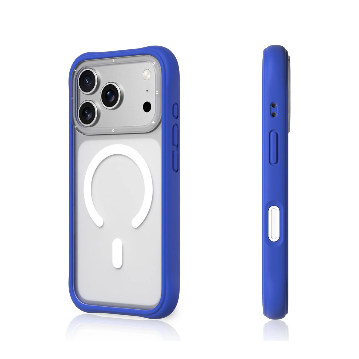 YOUNGKIT Case for iPhone 17 Pro Max - Magnetic Dynamic II Transparent Klein Blue Silicone Case, Modern Design and Precise Fit