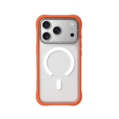 YOUNGKIT Case for iPhone 17 Pro - Dynamic II Magnetic Clear Orange Silicone Case, Modern Design and Precise Fit