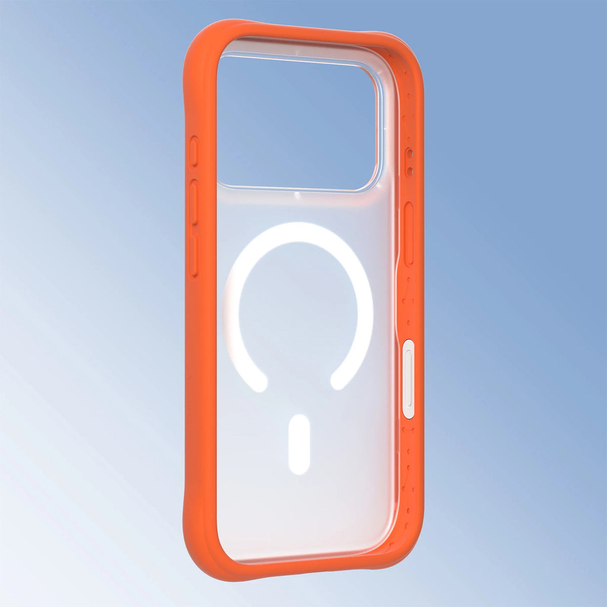 YOUNGKIT Funda Dynamic II para iPhone 17 Pro Max/18 Pro Max Compatible con MagSafe, Transparente Naranja
