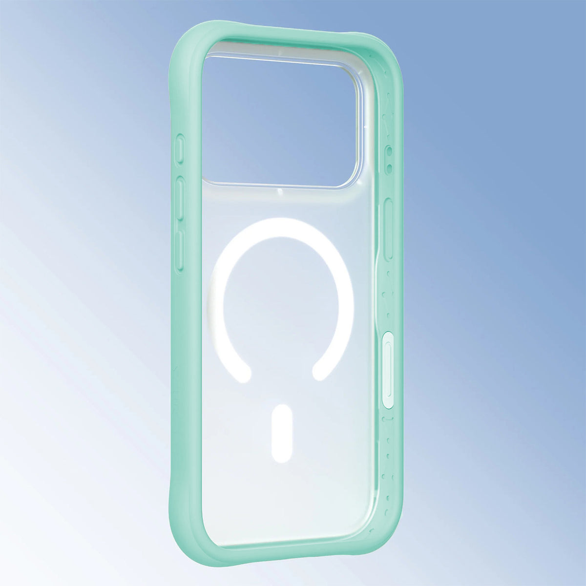 YOUNGKIT Funda Dynamic II para iPhone 17 Pro/18 Pro Compatible con MagSafe, Transparente Azul Glacier