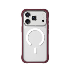 YOUNGKIT Case for iPhone 17 Pro Max – Dynamic II Magnetic Transparent Cherry Red Silicone Case, Modern Design and Precise Fit