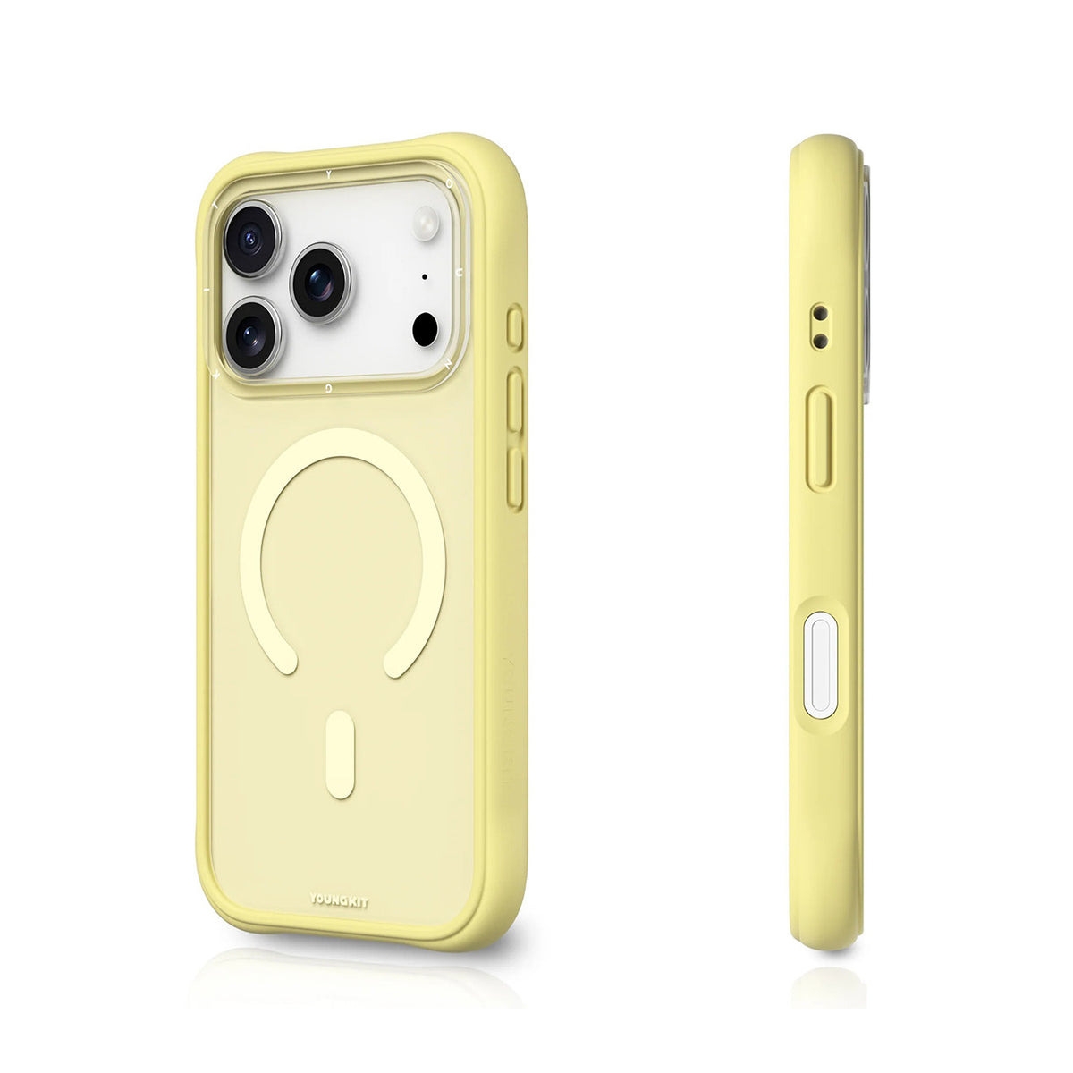 YOUNGKIT Case for iPhone 17 Pro Max – Dynamic II Tulip Yellow Magnetic Case, Modern Design and Precise Fit